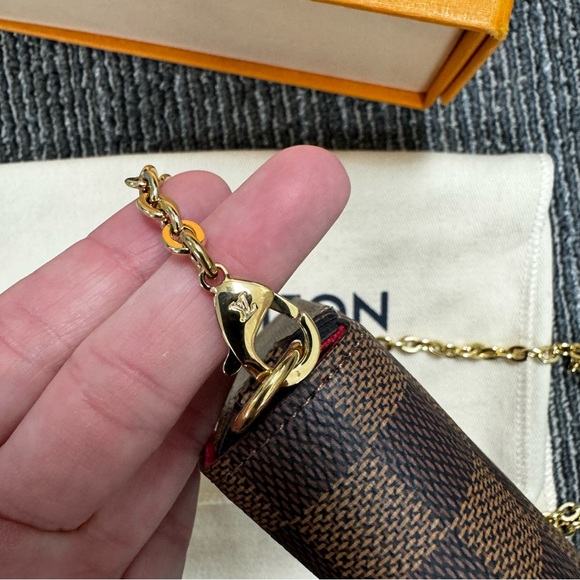 LOUIS VUITTON DAMIER EBENE FELICIE POCHETTE CLUTCH - Picture 14 of 16